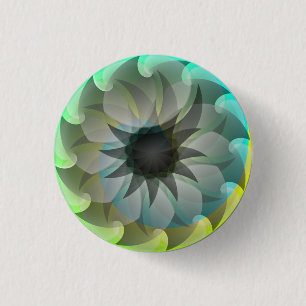 Botón Pinback del Tiburón Espiral por Kenneth Yonc