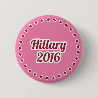 Botón Pinback Rosa Hillary Clinton 2016 de 2.25 pu