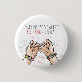 Botón Pinky Promise Pin de los mejores amigos