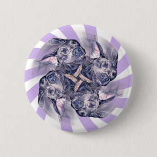 Botón PinWheel azul grande
