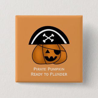 botón Pirata de calabaza