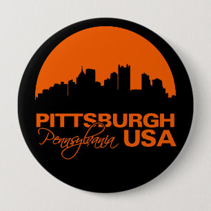 Botón PITTSBURGH - enorme, personalizable