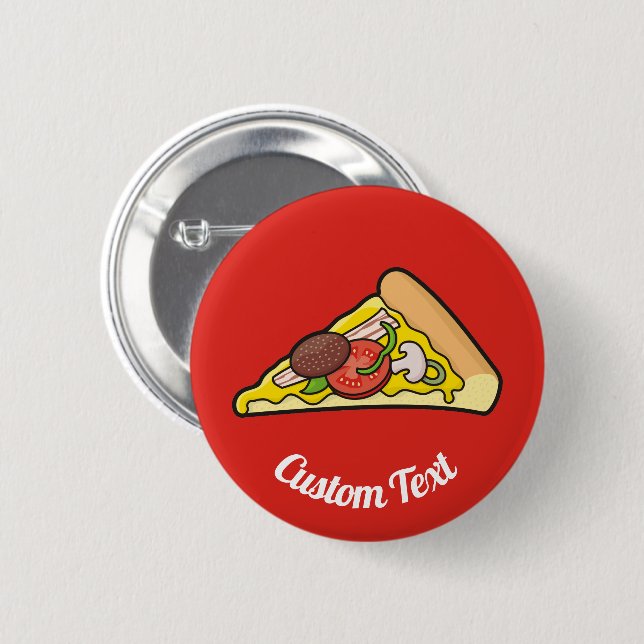 botón Pizza Slice (Anverso y reverso)