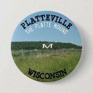 botón Platteville Mound Wisconsin