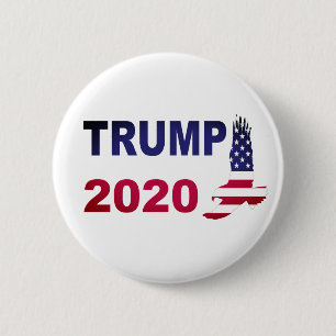 Botón político 2020 de American Eagle del triunf