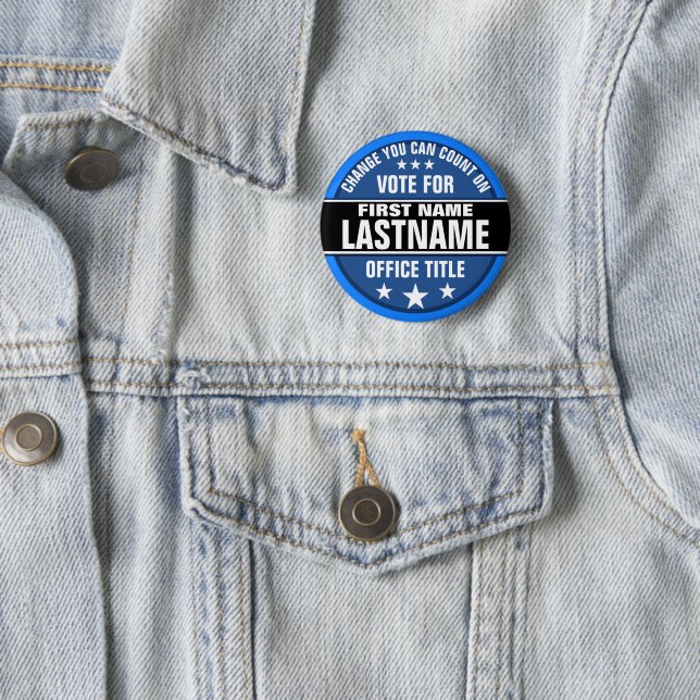 botón político de campaña personalizado (In situ)
