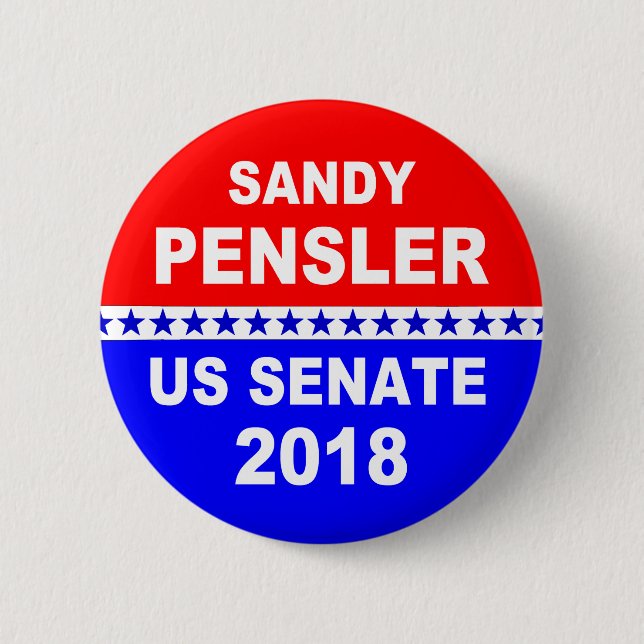 Botón político de Michigan del senado de Sandy (Anverso)