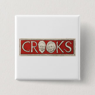 Botón político del dibujo animado