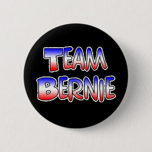 Botón político patriótico del equipo Bernie Sander