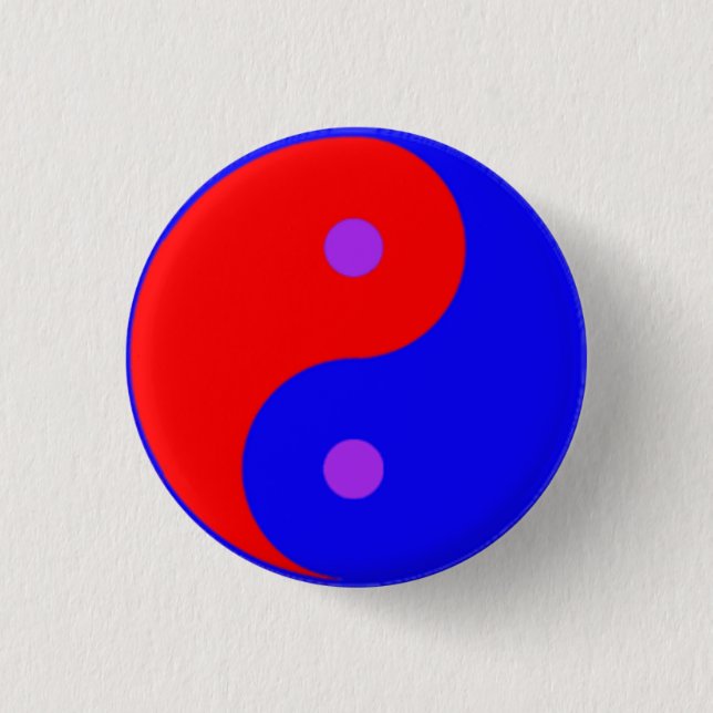 botón político Yin Yang (Anverso)