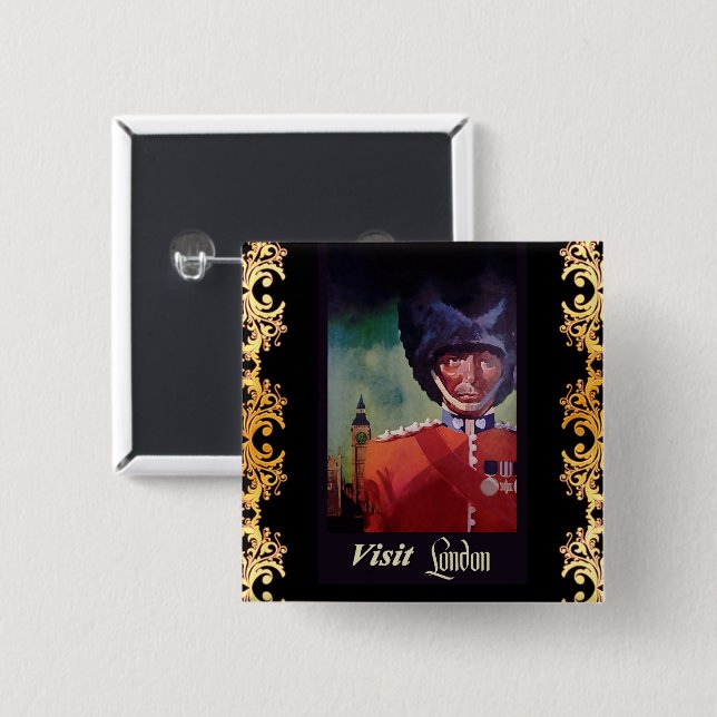 botón Poster de Londres (Anverso y reverso)