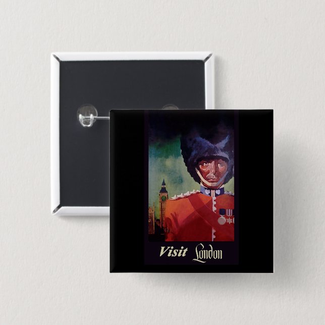 botón Poster de Londres (Anverso y reverso)