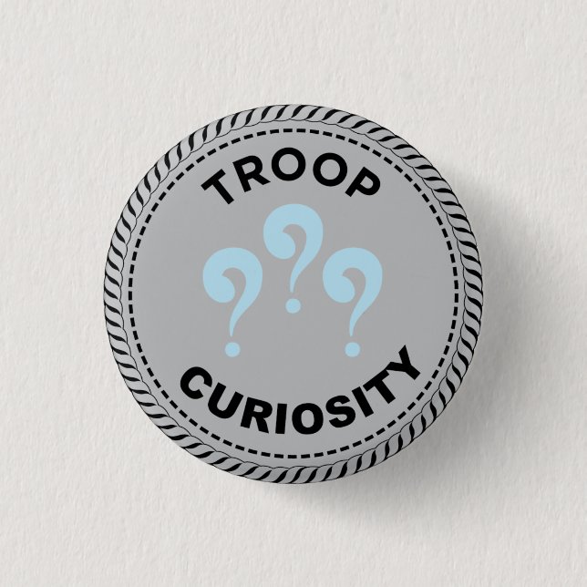 botón Preguntas del Orgullo de Tropas de IGGPPCamp (Anverso)