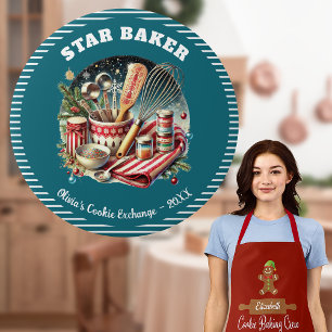 botón Premio Baker Star de la Cookie de vacaciones