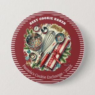 botón Premio Holiday Cookie Best Baker