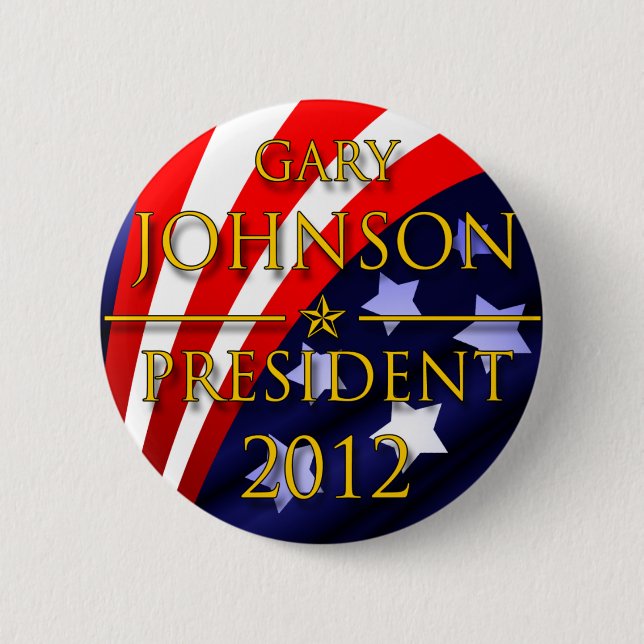 Botón presidencial de Gary Johnson 2012 (Anverso)