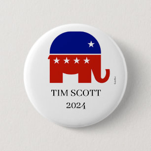 Botón presidencial de Tim Scott Republicano 2024