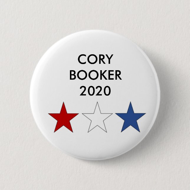 Botón presidencial del BOOKER 2020 de CORY (Anverso)