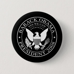 Botón presidencial del sello 2008 de Barack Obama