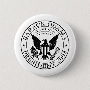 Botón presidencial del sello 2008 de Barack Obama