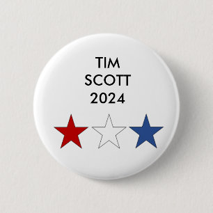 Botón presidencial Tim Scott 2024