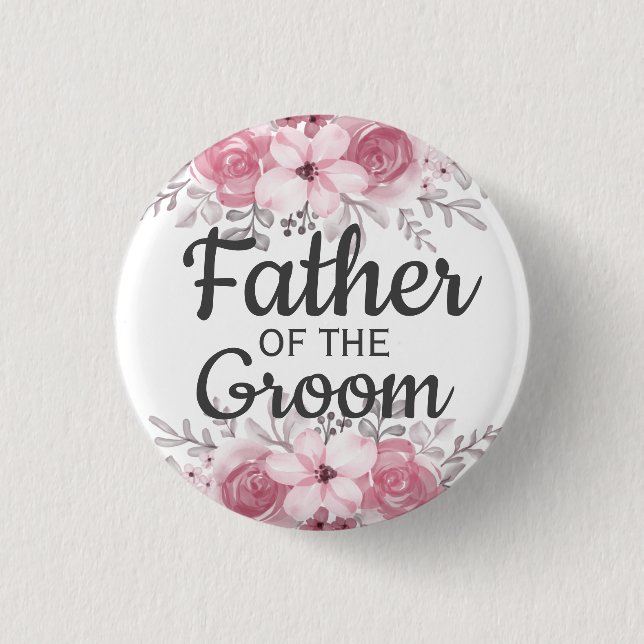 botón Primavera floral padre del novio (Anverso)