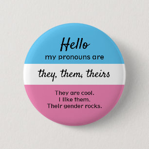 Botón Pronouns de género - Pronounes