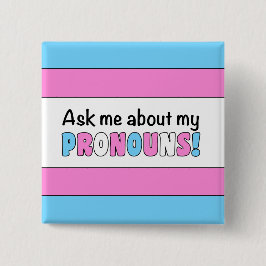 botón Pronouns (Trans Pride)