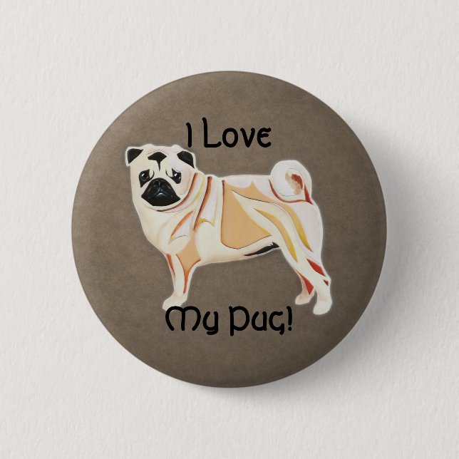 Botón Pug (Anverso)