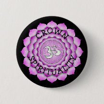 Botón PÚRPURA de Chakra de la ji de la