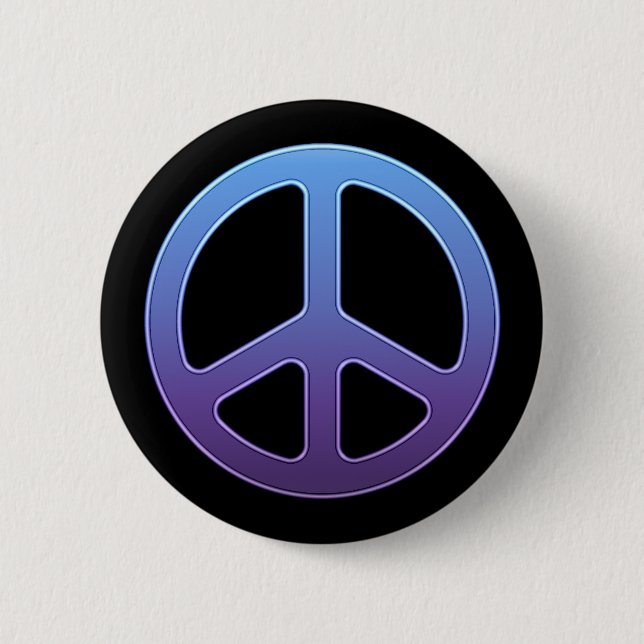 Botón púrpura del signo de la paz (Anverso)