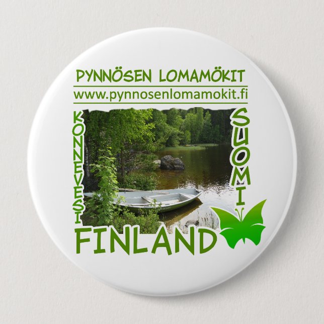 Botón Pynnösen Lomamökit (Anverso)