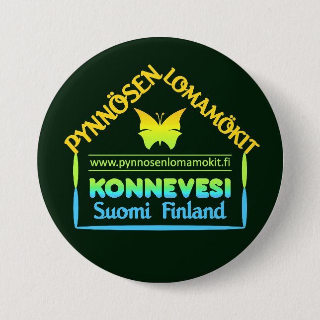 Botón Pynnösen Lomamökit (Anverso)
