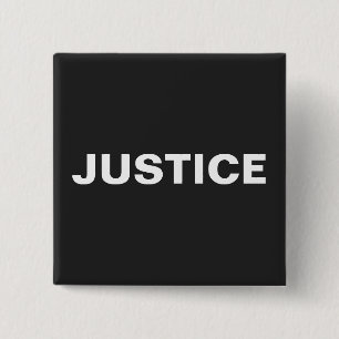 Botón que dice justicia
