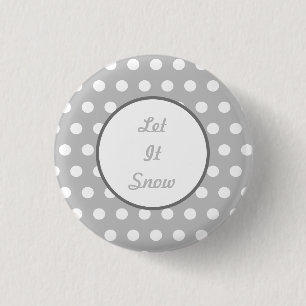 Botón Que Nieva (Gris y Blanco)