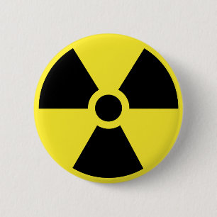 Botón radiactivo del símbolo