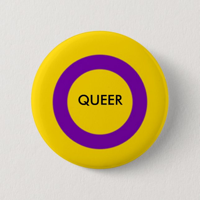 Botón raro del orgullo de Intersex (Anverso)