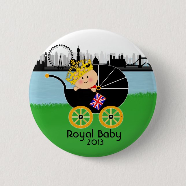 Botón real de Londres del bebé (Anverso)