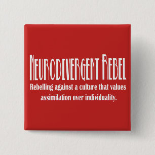 Botón rebelde de Neurodivergent
