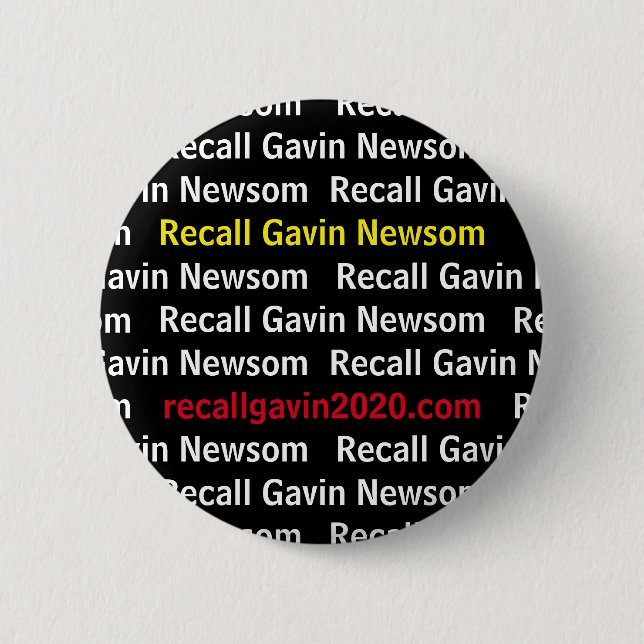 Botón Recall Gavin 2020 (Anverso)