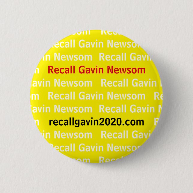 Botón Recall Gavin 2020 (Anverso)