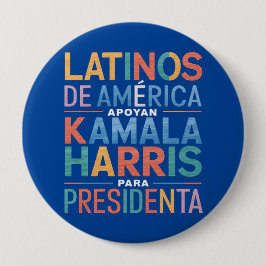 Botón redonda, enorme, 4 pulgadas