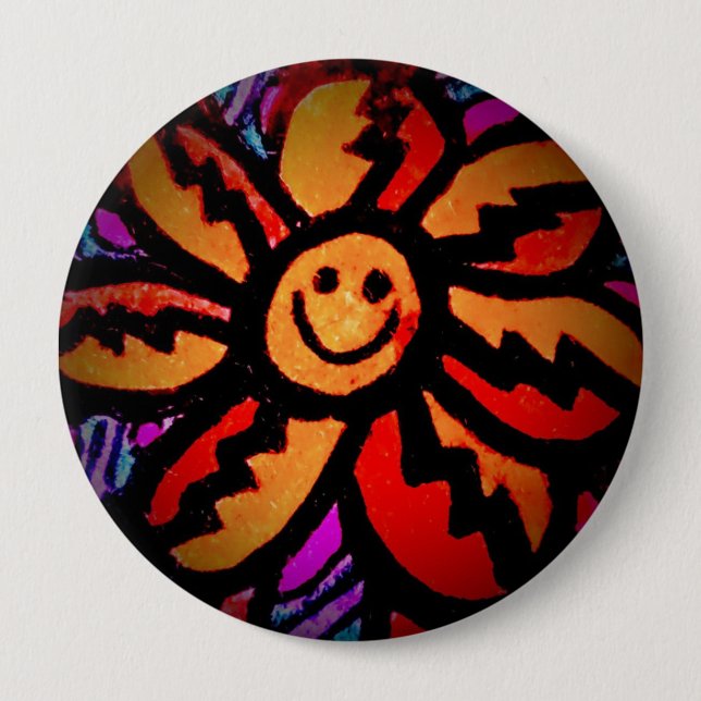 Botón redonda, enorme, 4 pulgadas (Anverso)