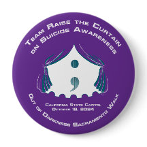 Botón redonda, enorme, 4 pulgadas