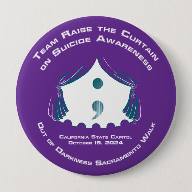 Botón redonda, enorme, 4 pulgadas (Anverso)