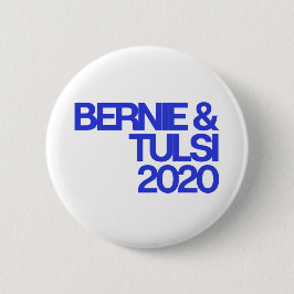 Botón redondo Bernie & Tulsi 2020
