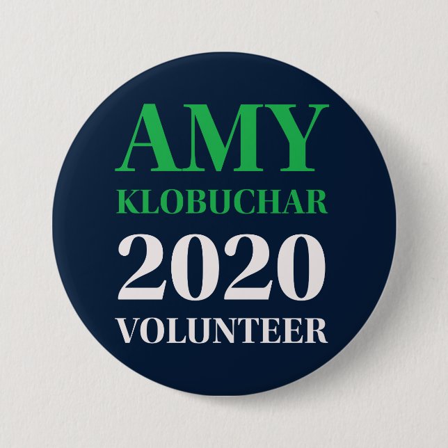 Botón redondo de Amy Klobuchar 2020 (Anverso)