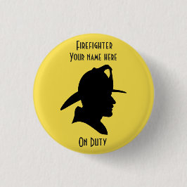 Botón Redondo De Diseño De Servicio Para Bomberos