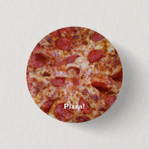 Botón redondo de Pepperoni Pizza