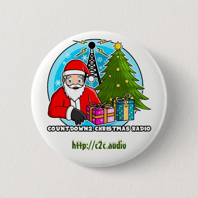 Botón redondo de radio de Countdown2.Christmas (Anverso)